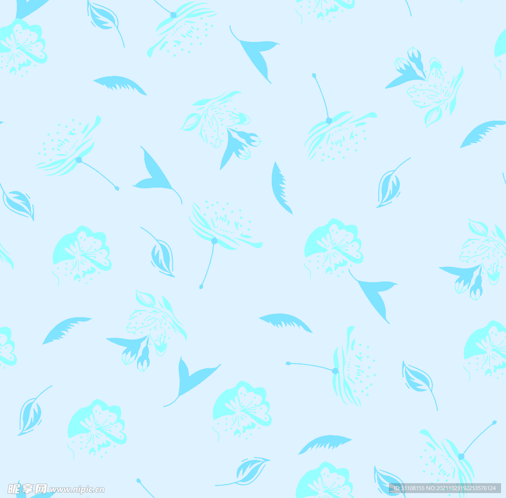 大牌 数码 手绘 小碎花 效果