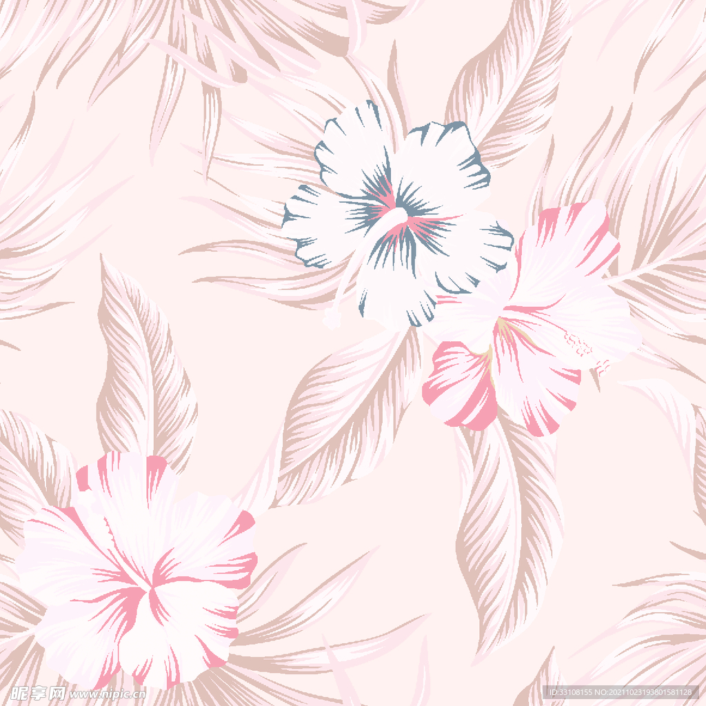 大牌 数码 手绘 小碎花 效果