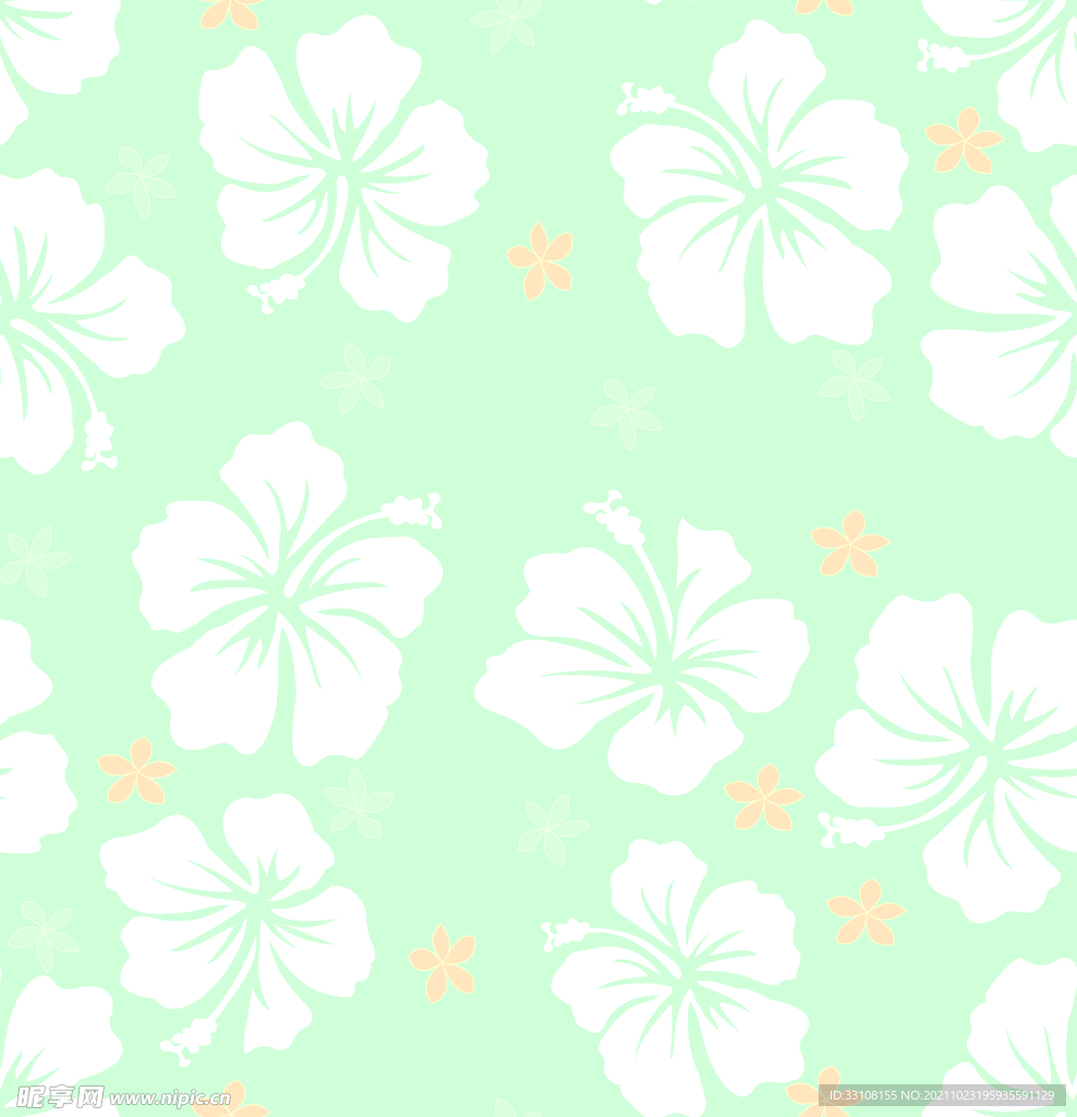 大牌 数码 手绘 小碎花 效果