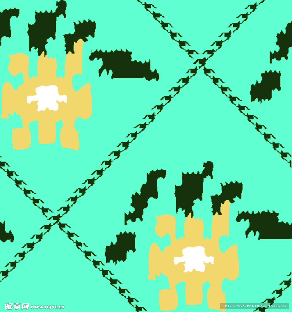 大牌 数码 印花 小碎花 矢量