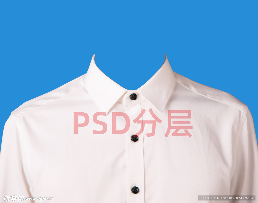 男衬衫证件照衣服素材