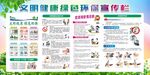 文明健康绿色环保宣传栏