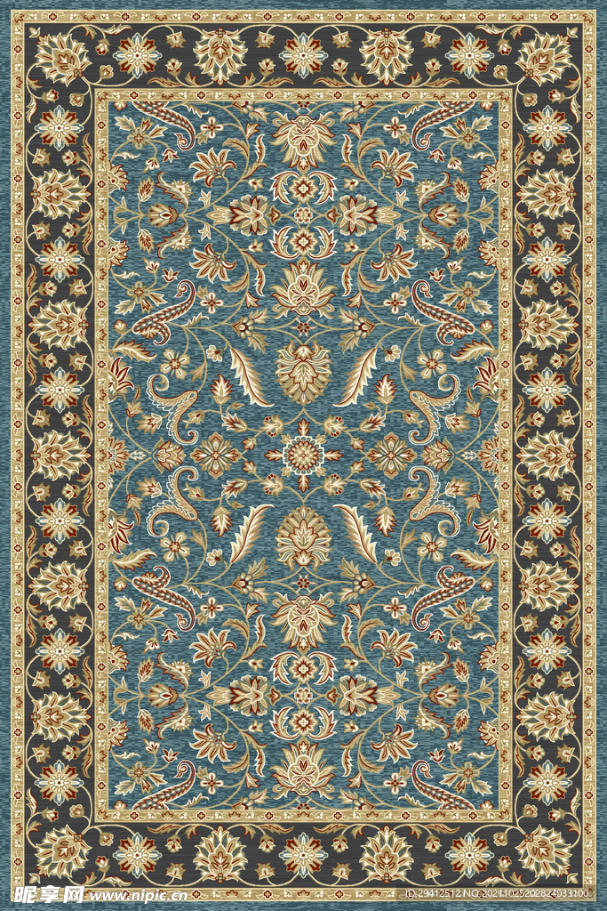 欧式奢华高贵别墅地毯地垫