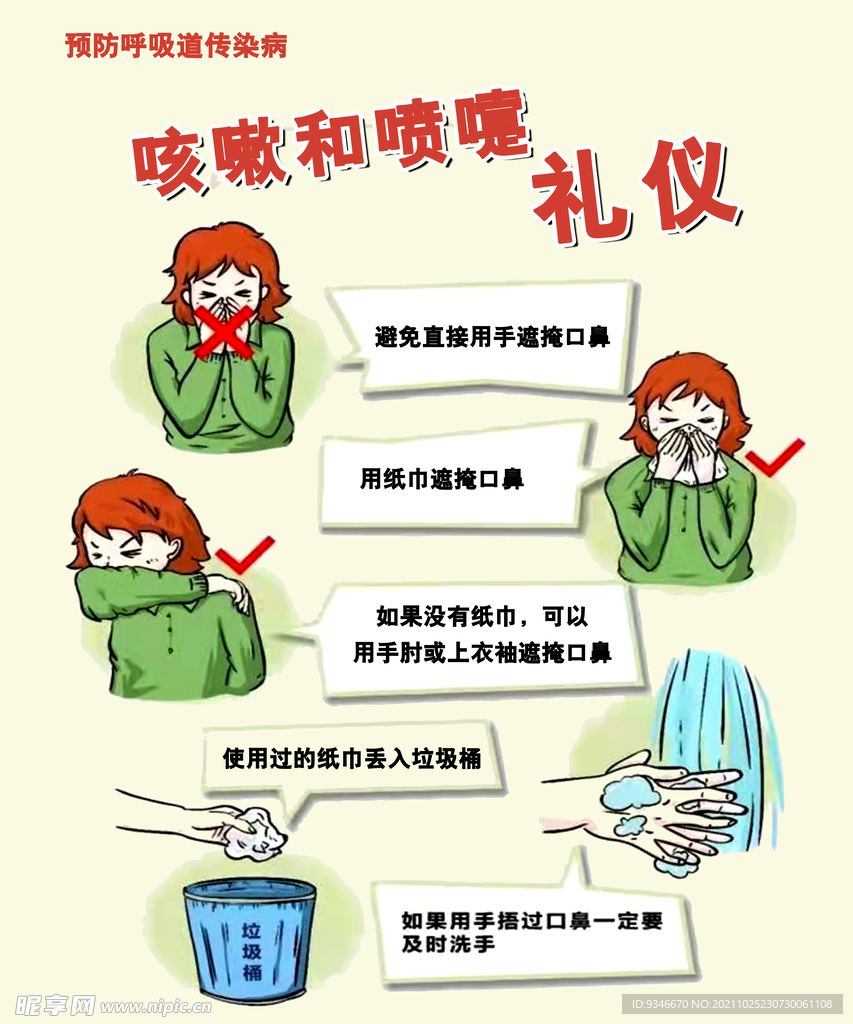 咳嗽和喷嚏礼仪标准
