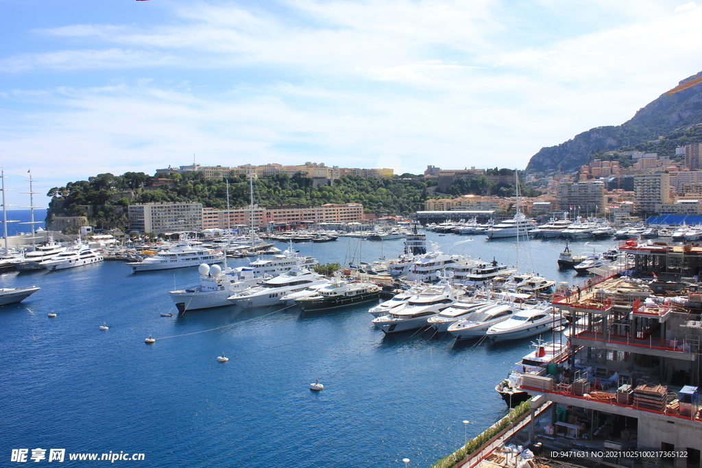 摩纳哥海港风光