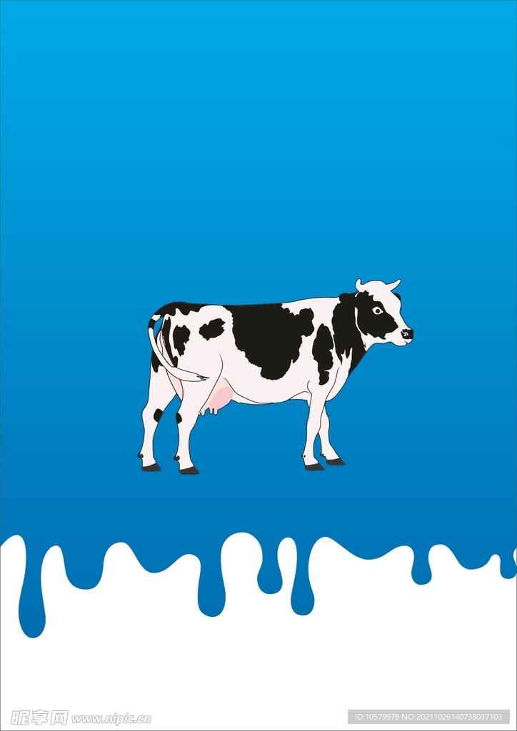 奶牛矢量图