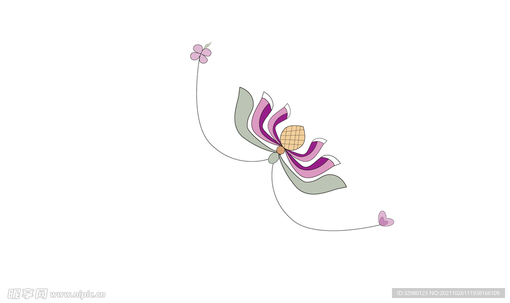 四叶草纹理图样