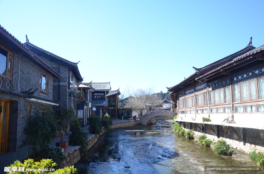 丽江街景素材 