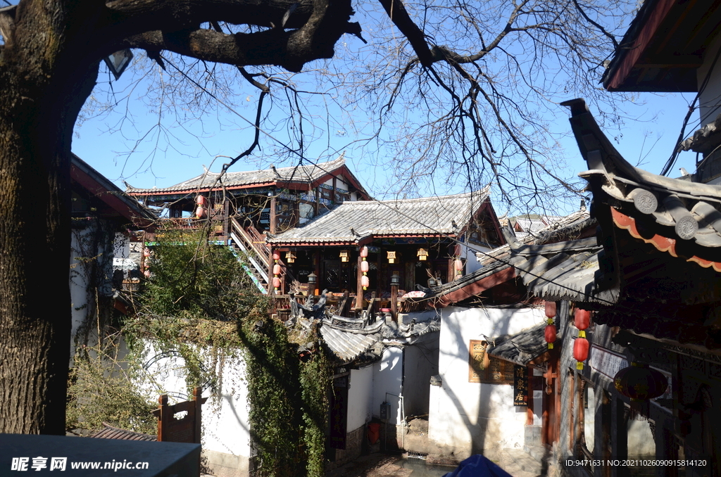 丽江街景素材 