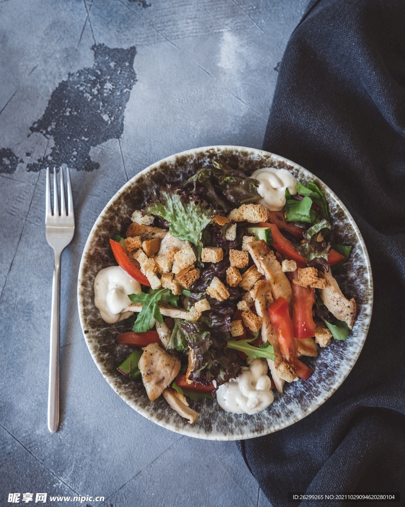 唯美清新蔬菜餐食