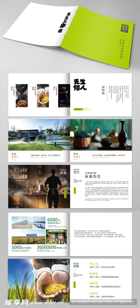 绿色食品行业企业画册
