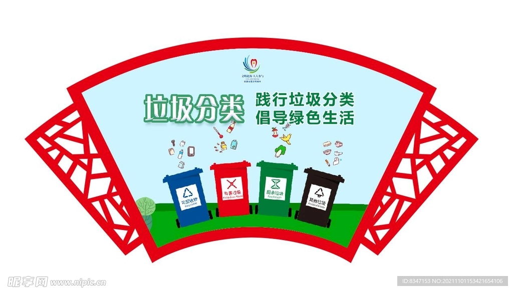 文明城市展板 创城背景