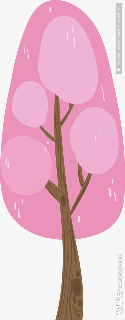 插画树彩色元素