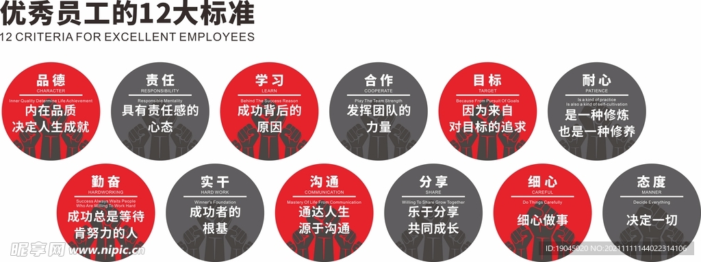 办公司文化墙标语墙激励海报