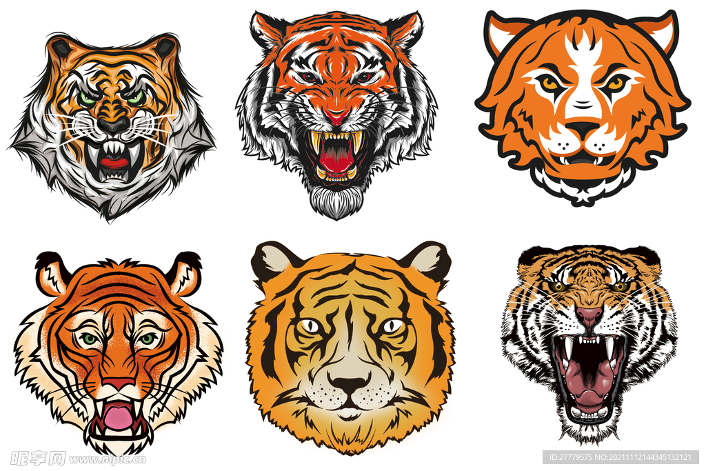 虎头矢量图