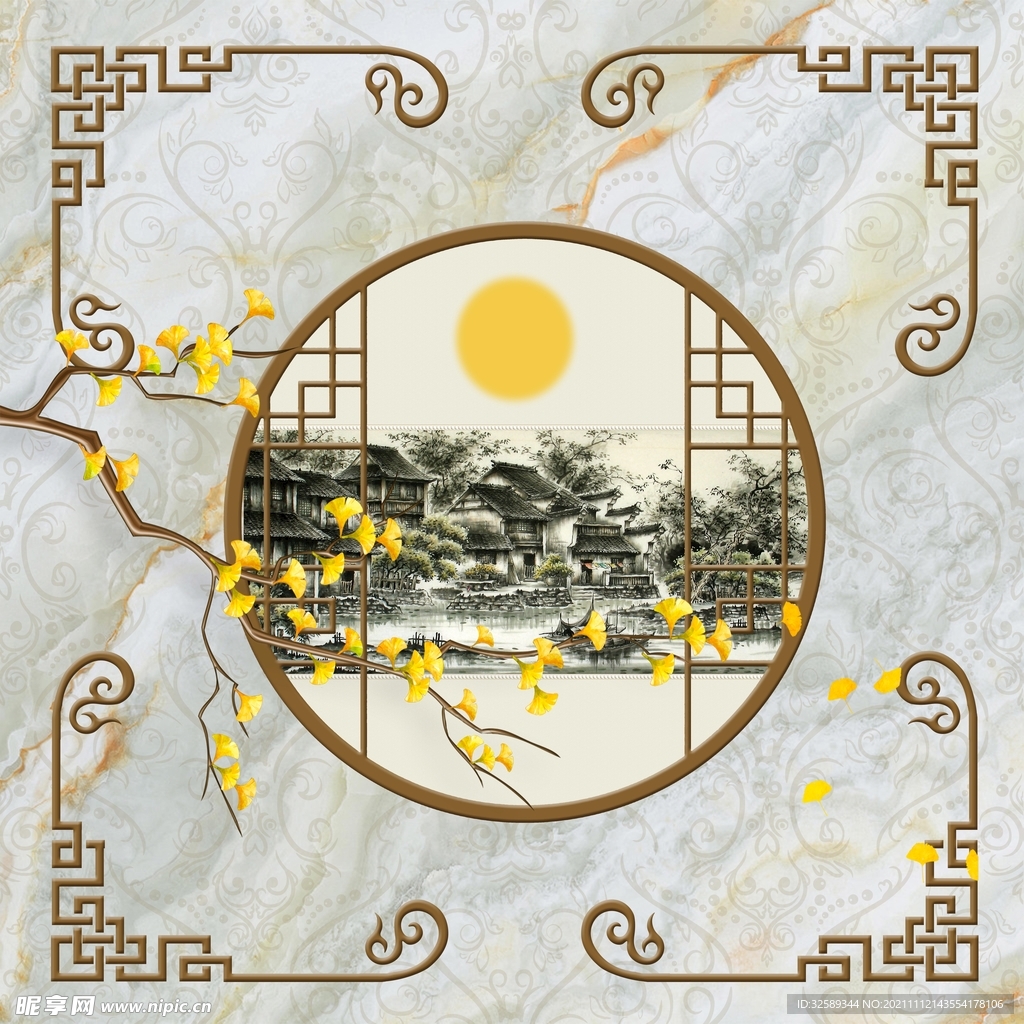 新中式卷帘垂帘吊顶