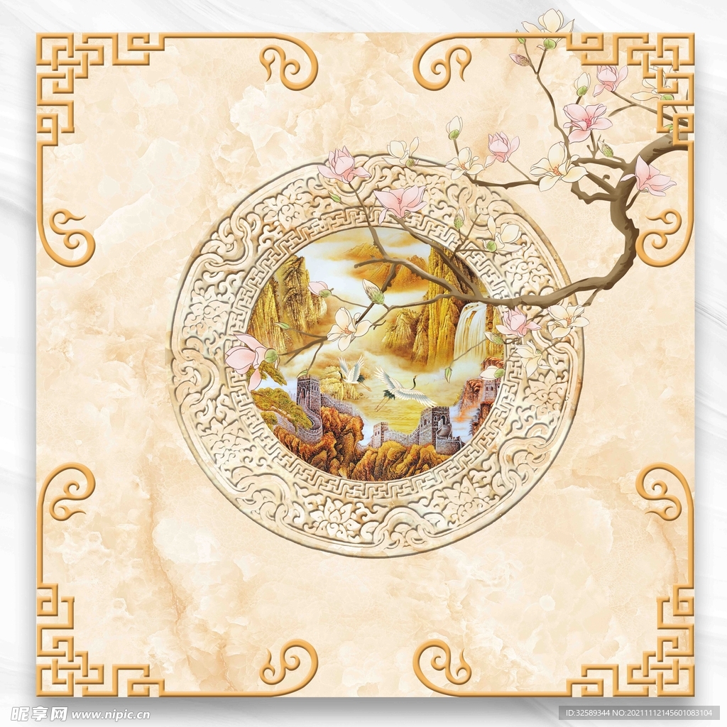 新中式卷帘垂帘吊顶