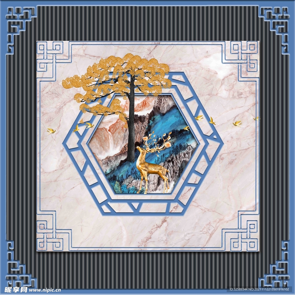 新中式卷帘垂帘吊顶      