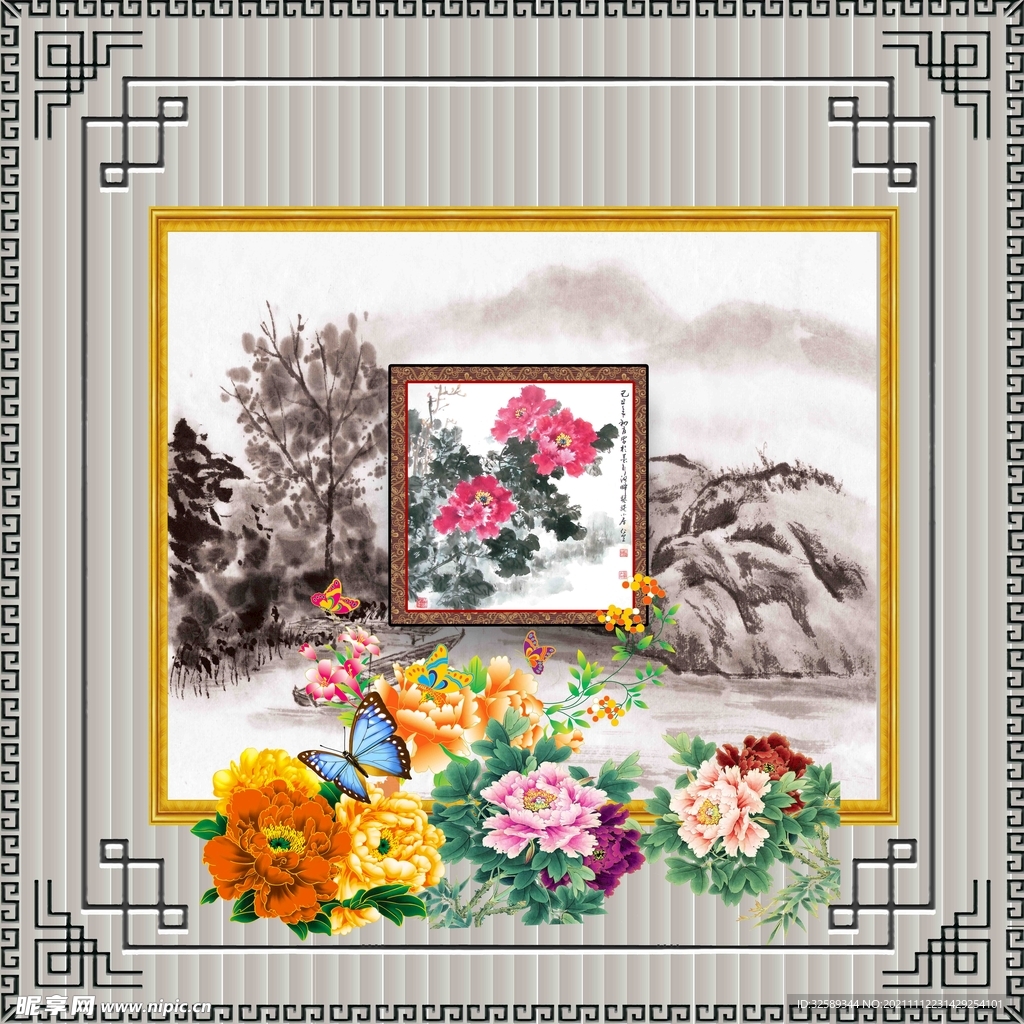 新中式卷帘垂帘吊顶