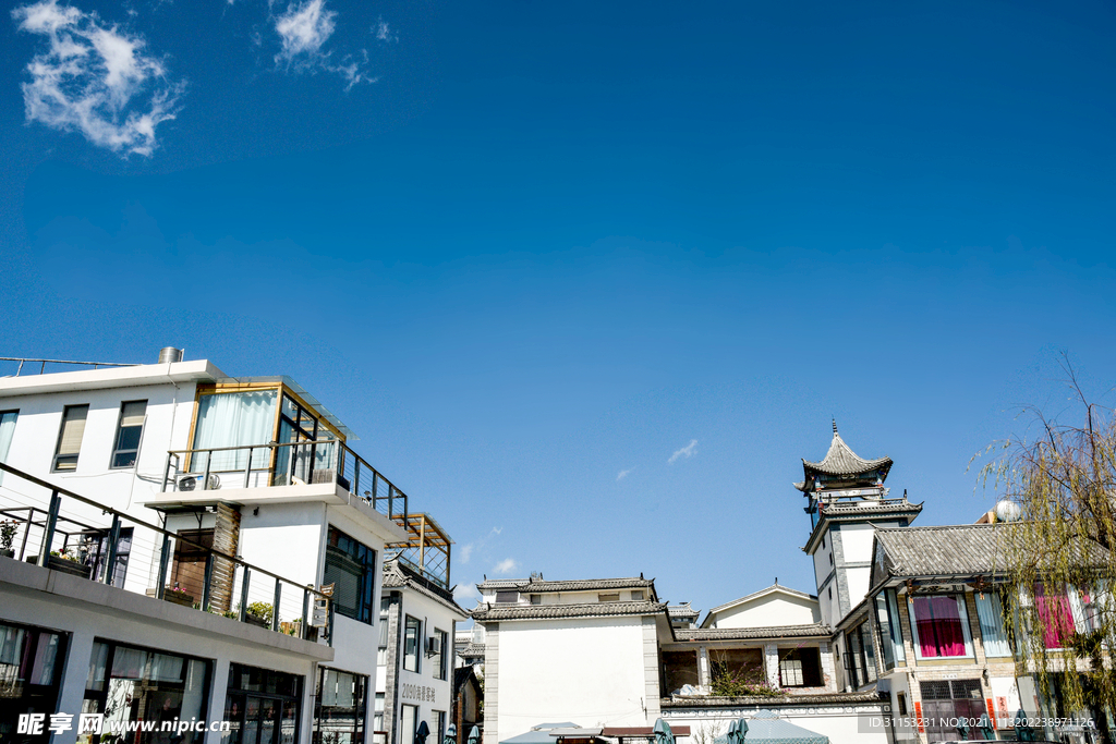 云南大理下关洱海大理古城