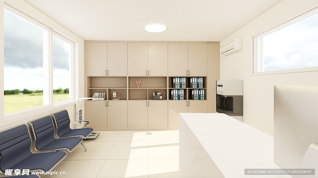 接待处办公室效果图