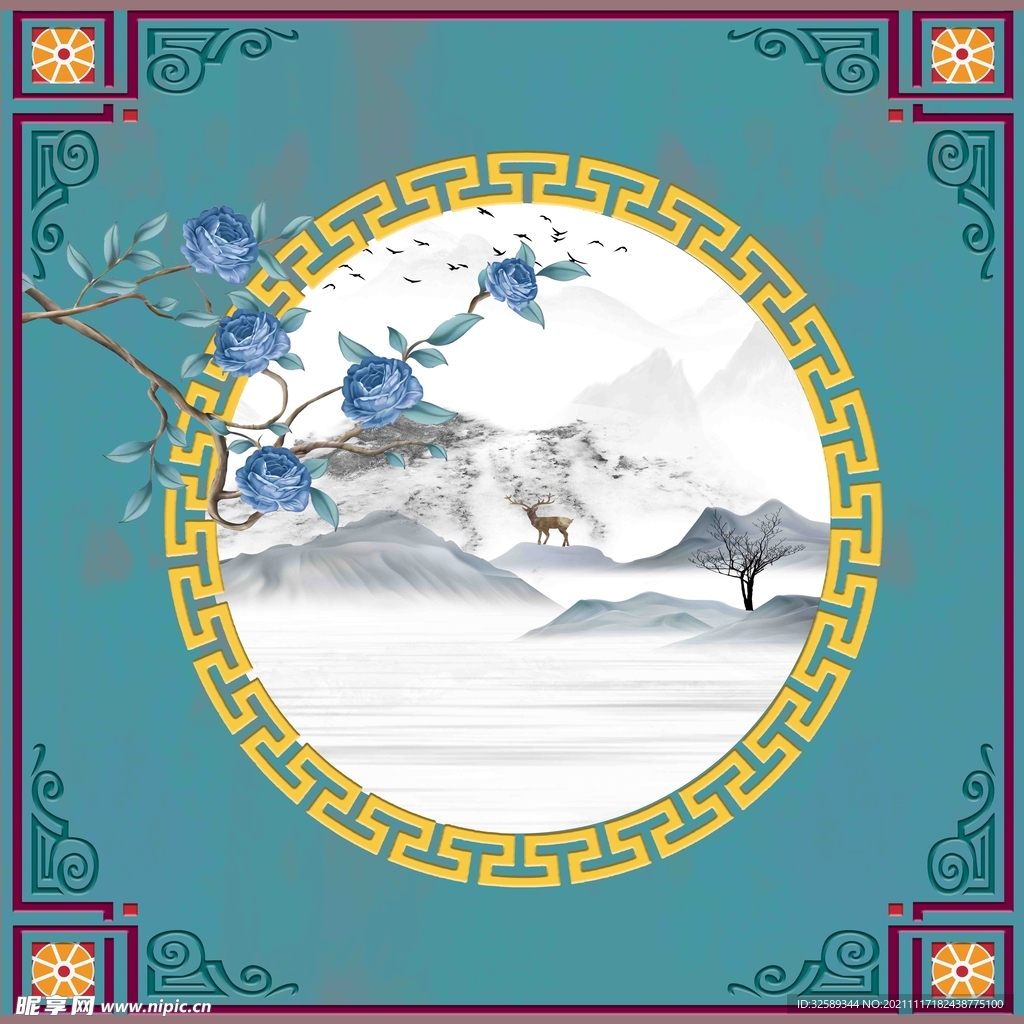 新中式卷帘垂帘吊顶