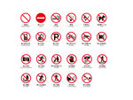 禁止符号大全一般禁止禁止入禁烟