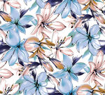 水彩花 手绘花 数码印花