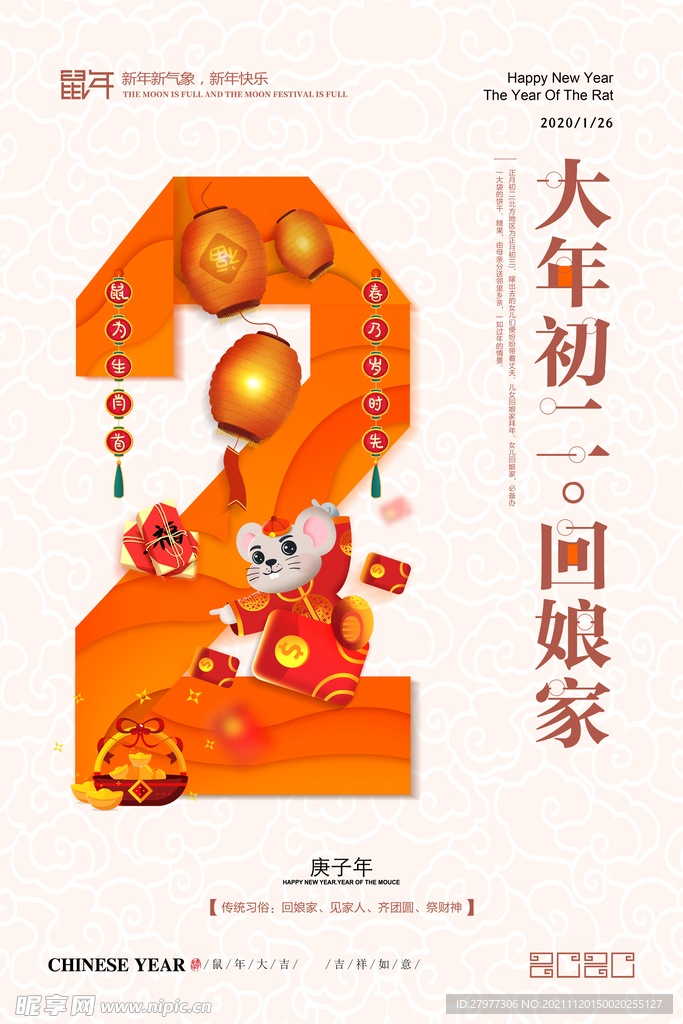 大年初二回娘家新年系列海报