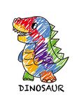 彩色恐龙