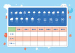 天气记录表