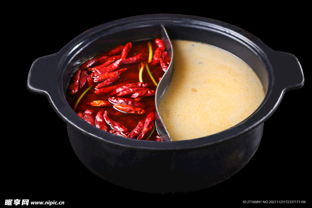 白果鸡汤鸳鸯锅