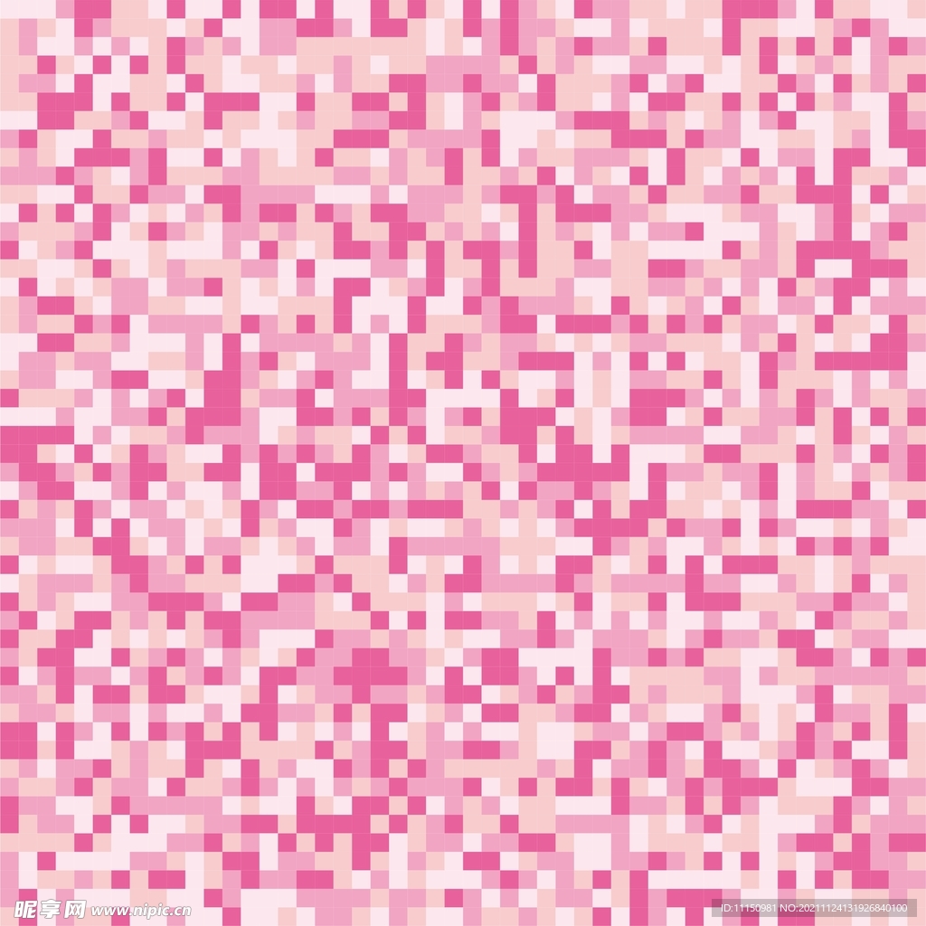 粉色像素点矢量图