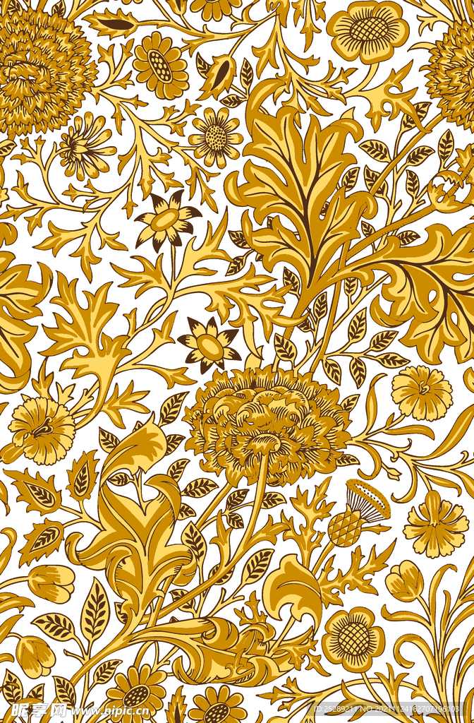 大牌 数码 印花 手绘 花朵