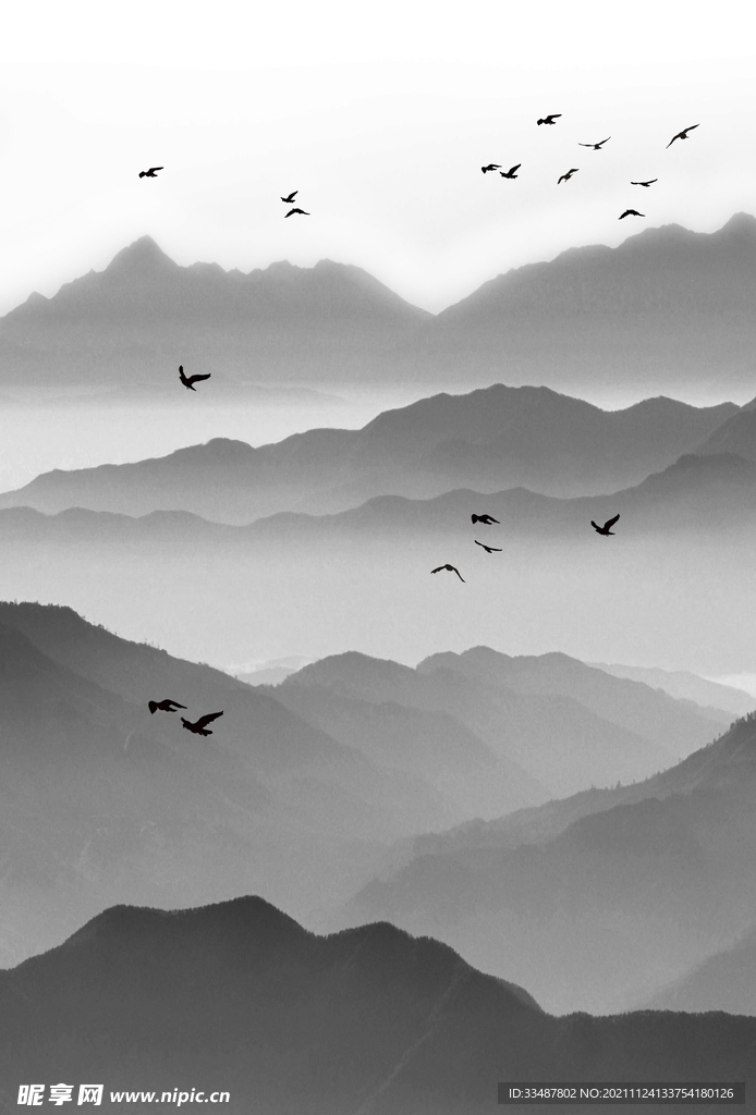 新中式意境山水装饰画