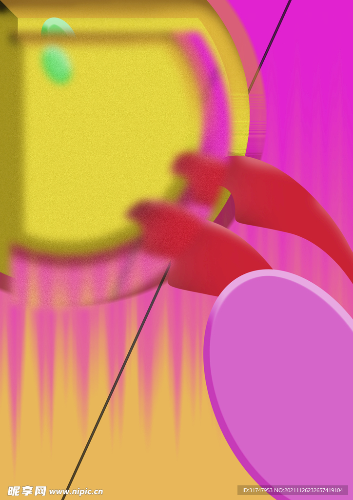 抽象艺术交融感