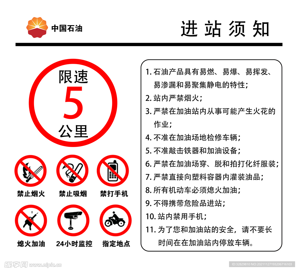 加油站进站须知