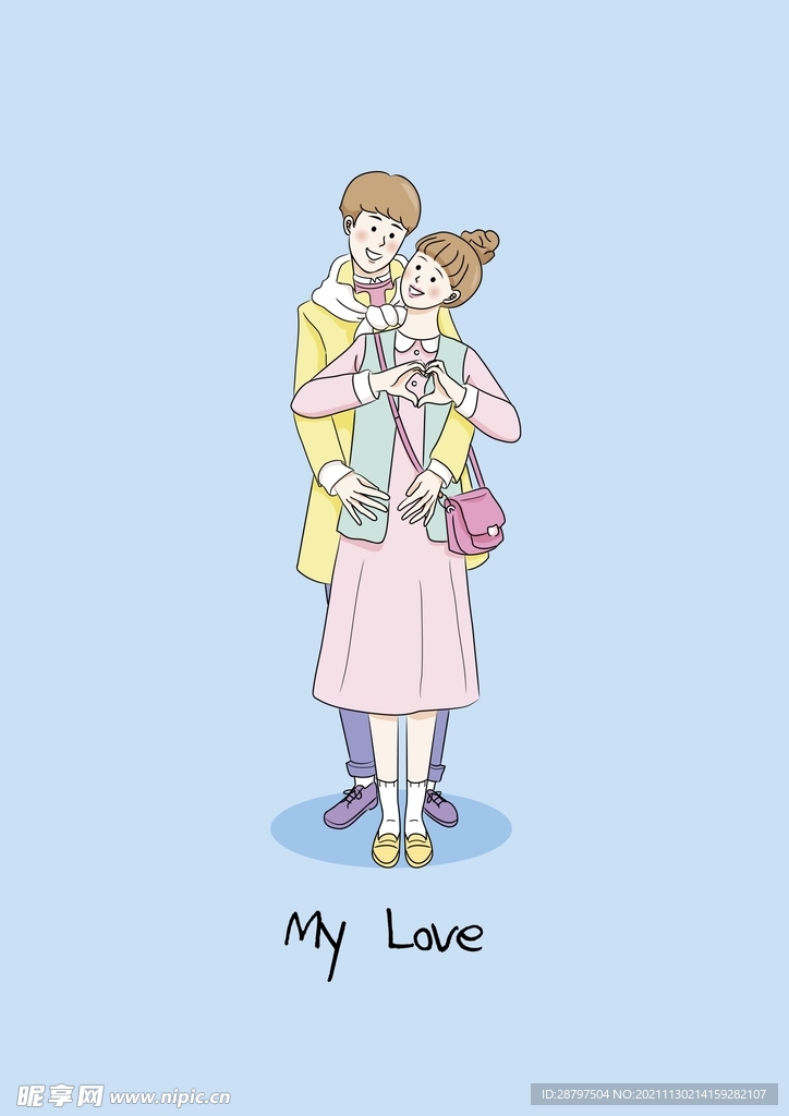 情侣插画