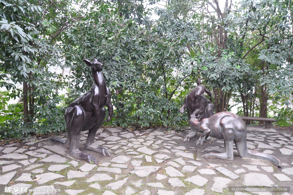 合肥环城公园西山景区雕塑