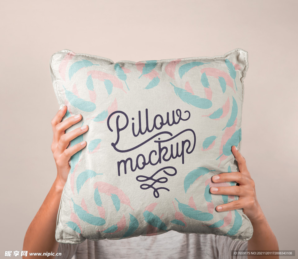 手拿抱枕设计贴图