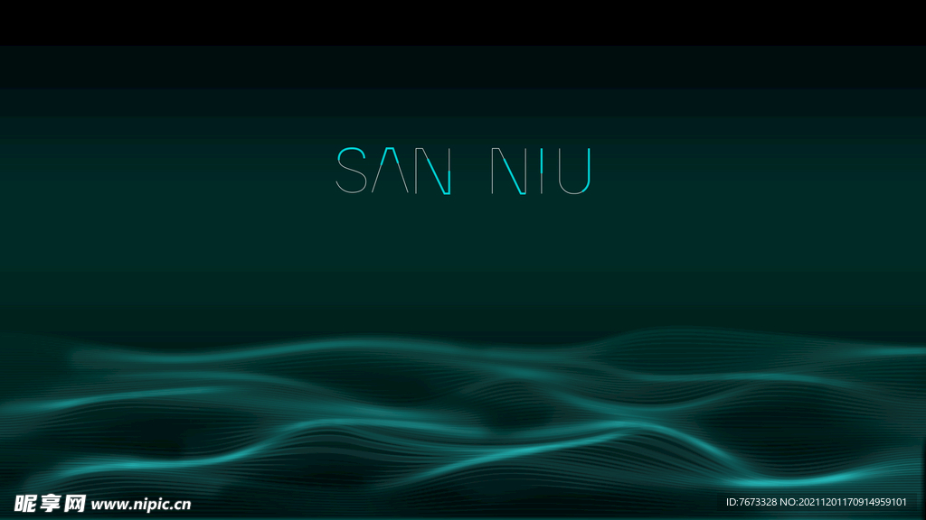 科技背景 动感线条 波浪