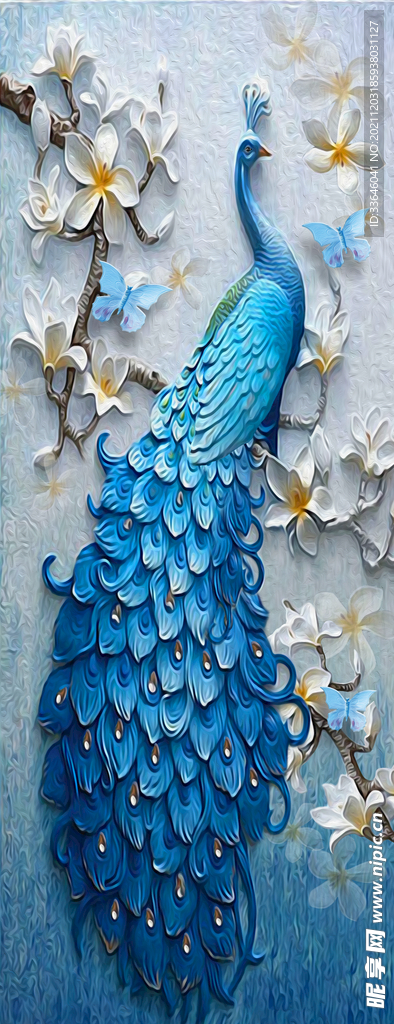 孔雀装饰画