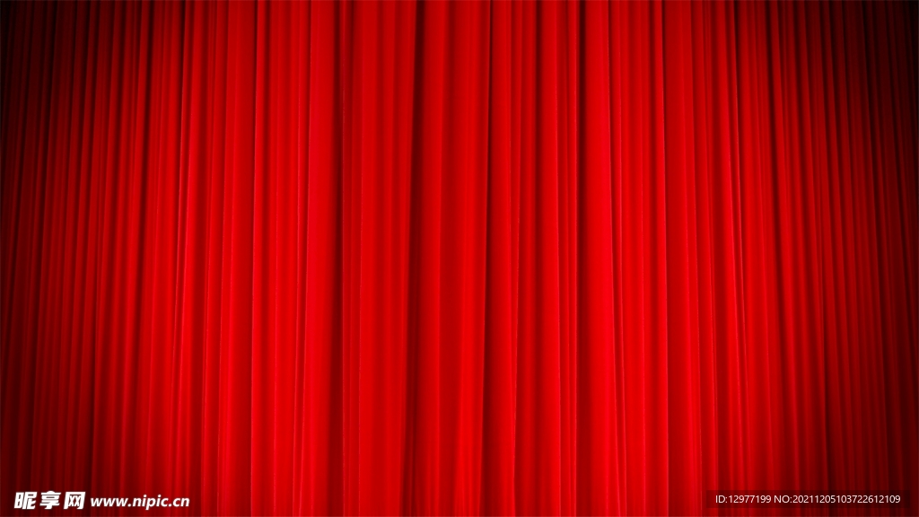 舞台幕布红色背景