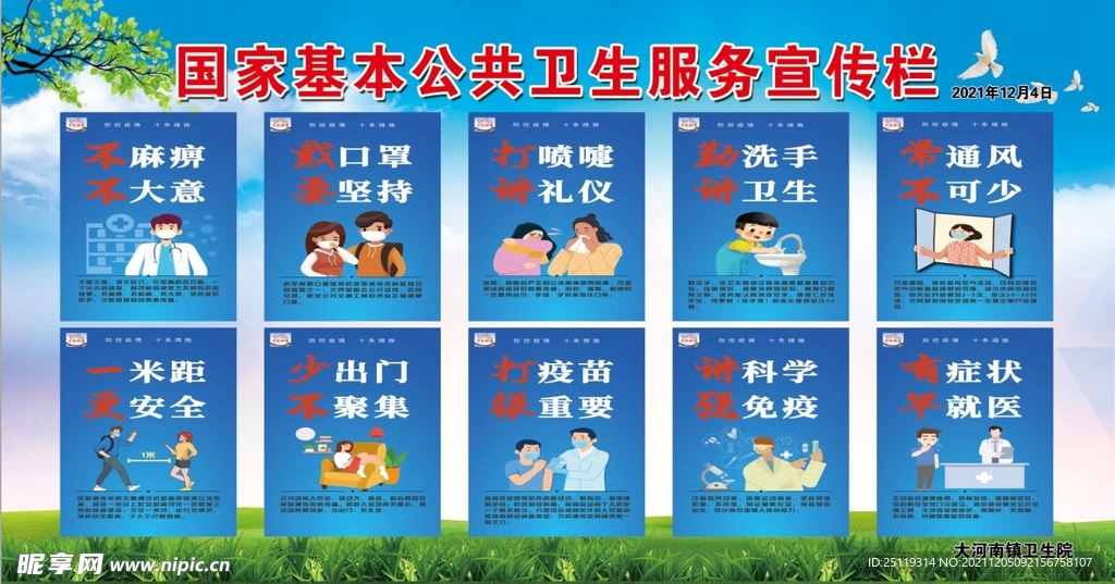 国家基本公共卫生服务宣传栏