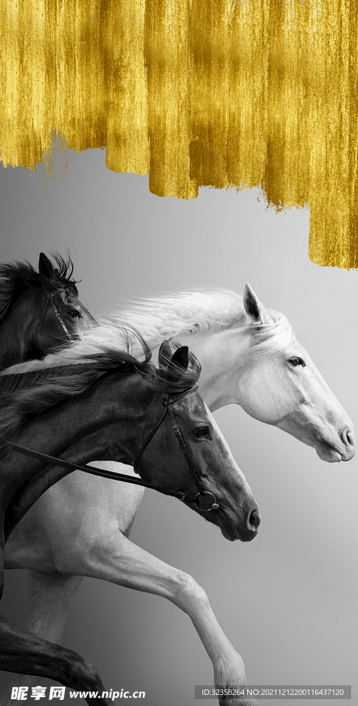 马到成功骏马装饰画