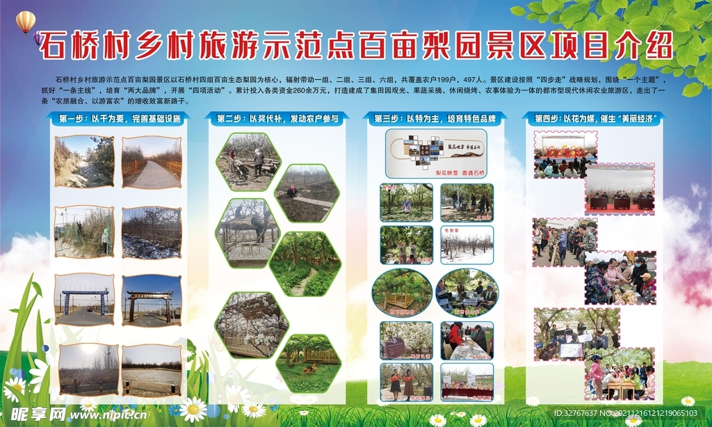 乡村旅游文化展板设计