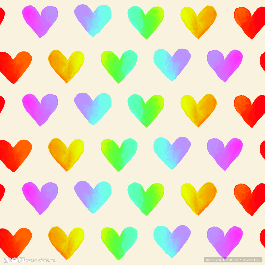 彩色爱心