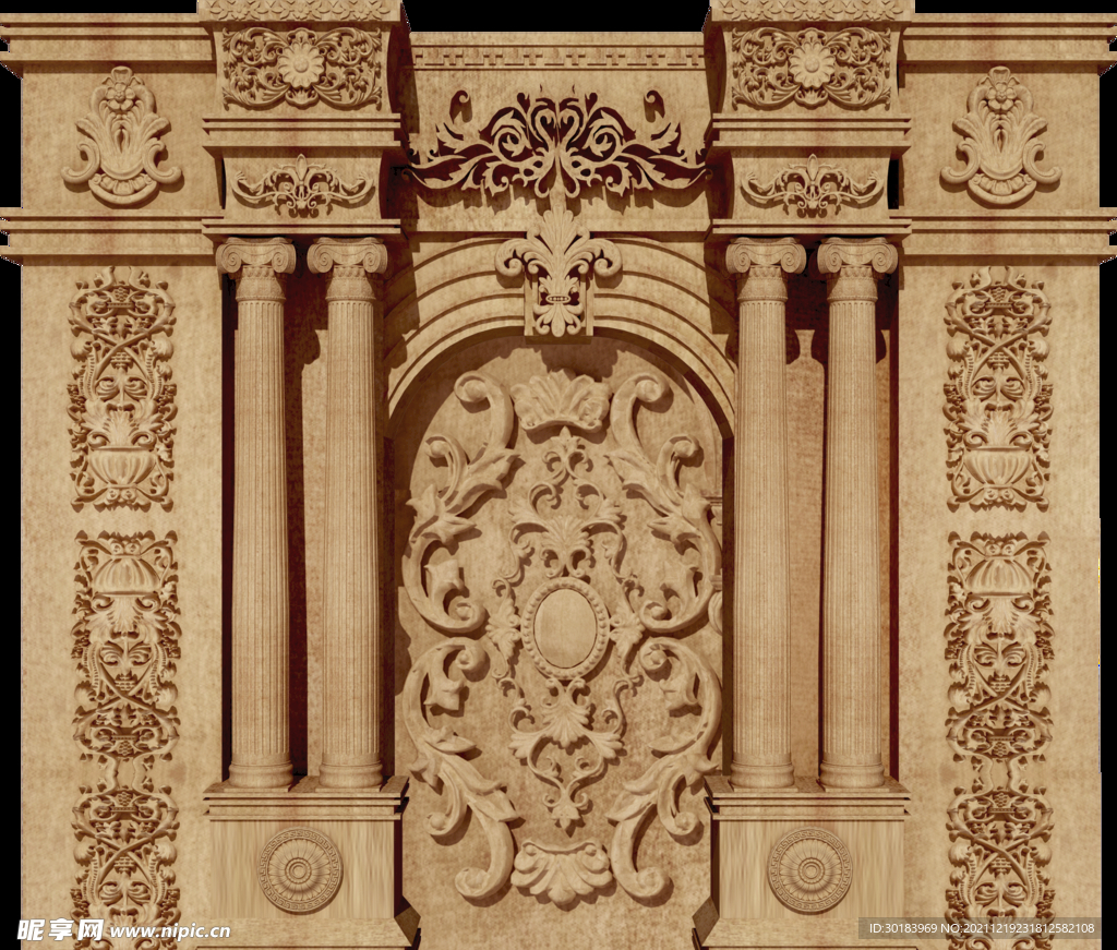 欧式拱门 婚礼拱门 罗马柱 