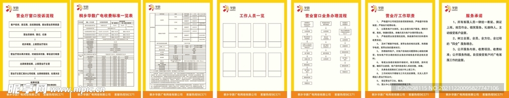 制度展板 营业厅