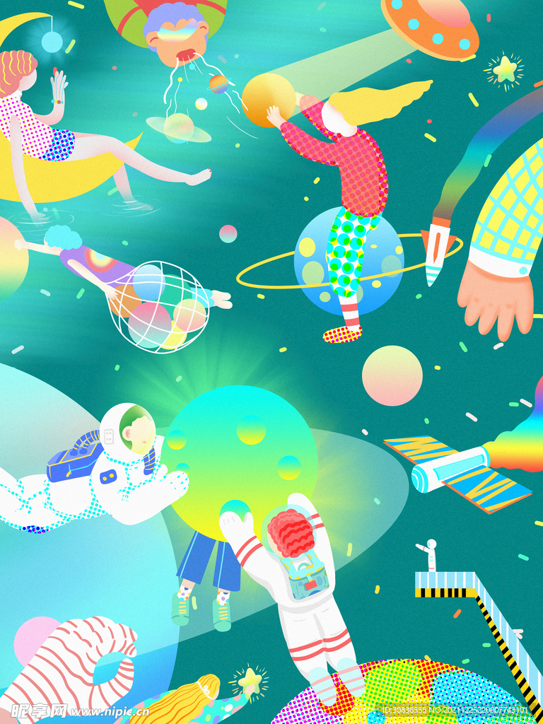 宇宙星空 宇航员 